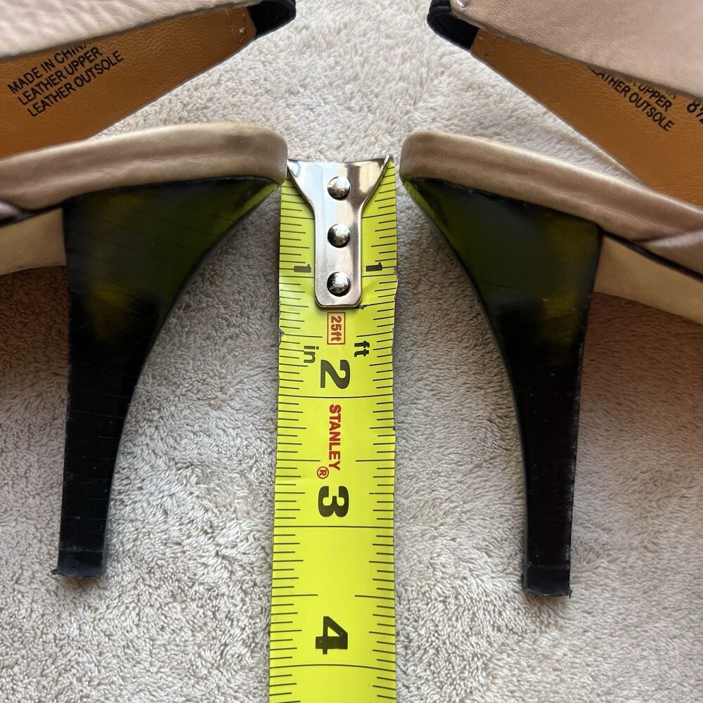 Michael Kors Tan Leather Slingback Heeled Sandal‎ Heels Women 8.5 M Designer - Picture 13 of 16